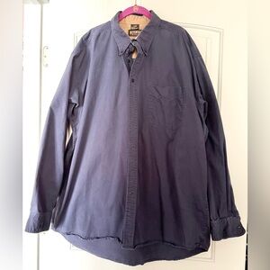 Butterfield Stage Navy Blue Mens Button down Shirt T/XXL, Vintage